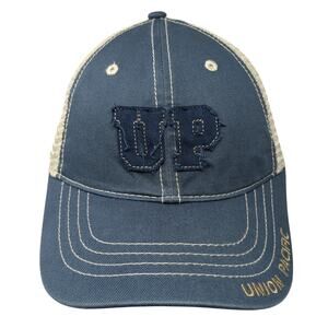 Union Pacific Slideback Baseball Cap Blue One Size Adjustable Embroidered BDA